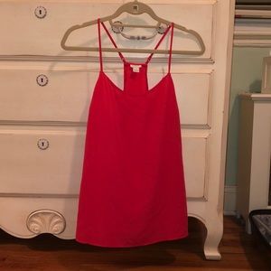 Racer back silky blouse
